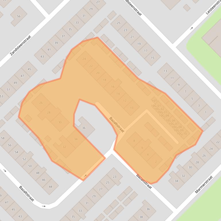 Kaart van postcodegebied 8084XR.