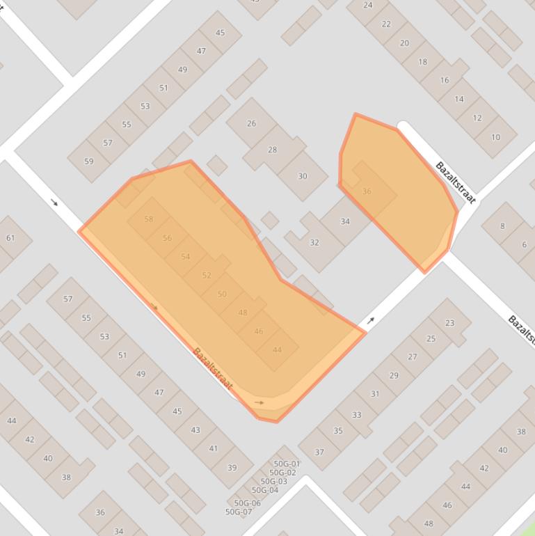 Kaart van postcodegebied 8084XS.