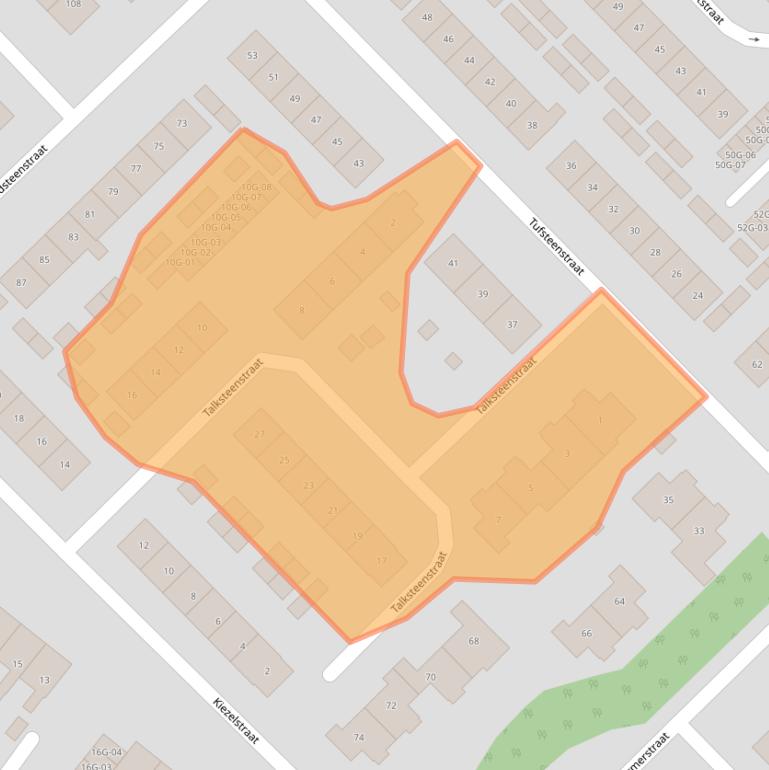 Kaart van postcodegebied 8084XW.