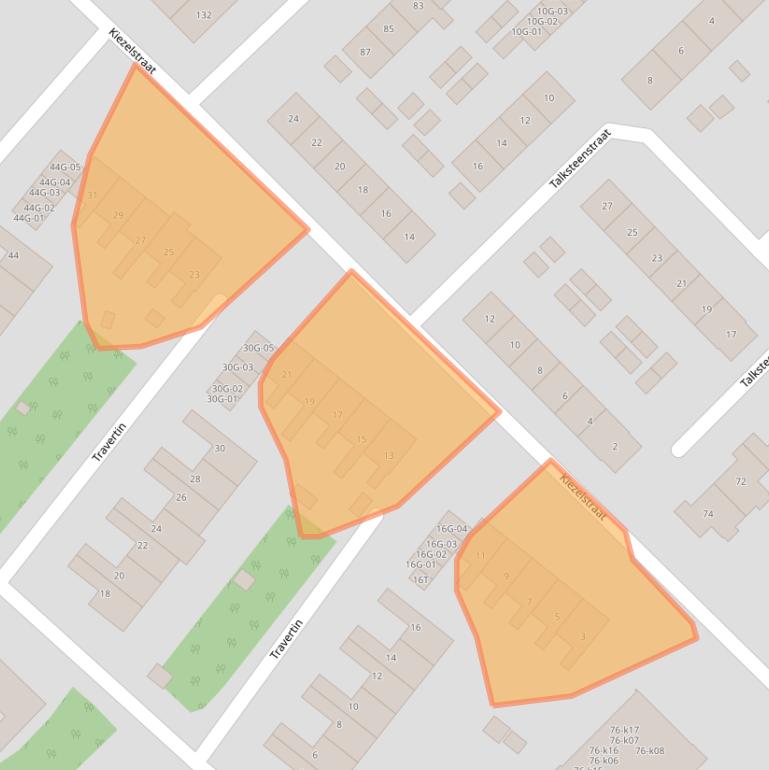 Kaart van postcodegebied 8084XX.