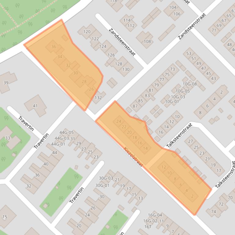 Kaart van postcodegebied 8084XZ.