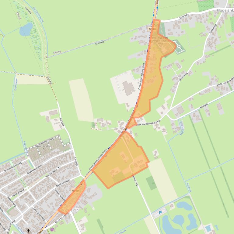 Kaart van postcodegebied 8085AA.