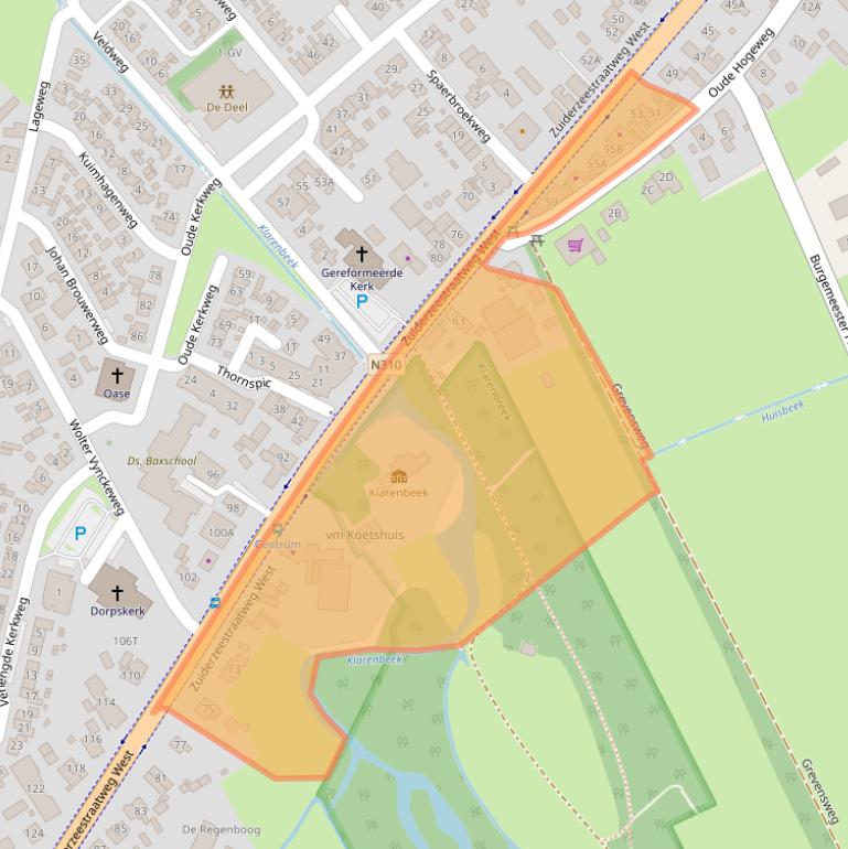 Kaart van postcodegebied 8085AB.