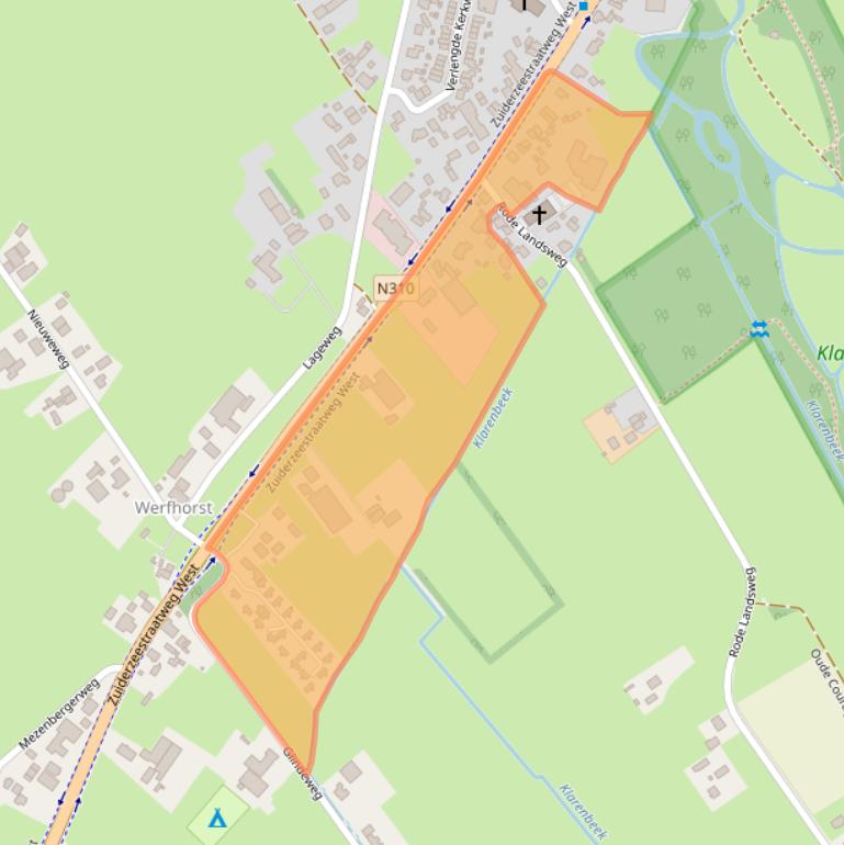 Kaart van postcodegebied 8085AC.