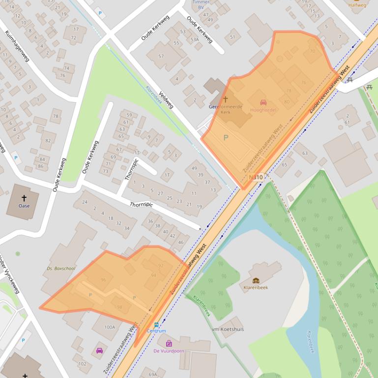 Kaart van postcodegebied 8085AH.