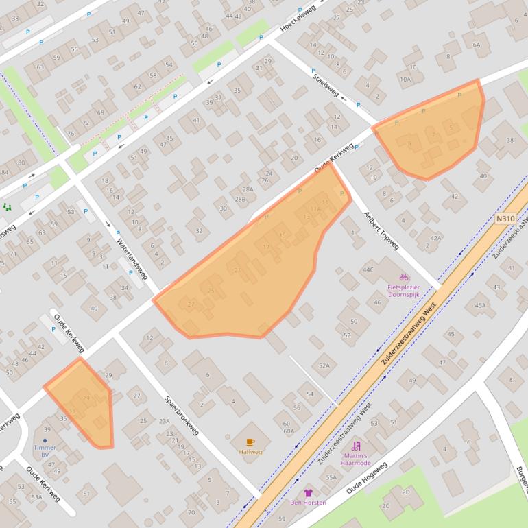 Kaart van postcodegebied 8085AL.