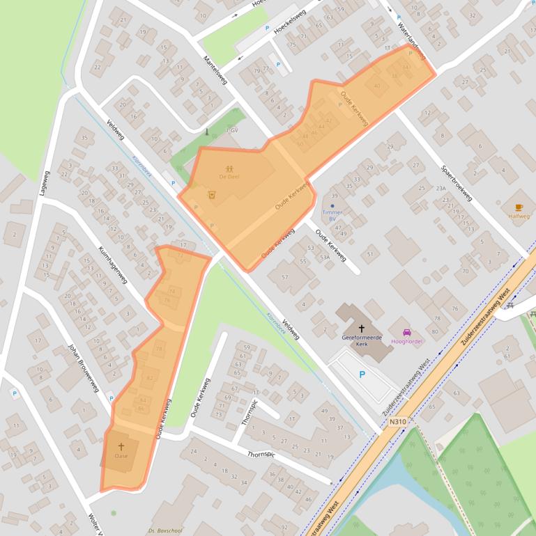 Kaart van postcodegebied 8085AP.