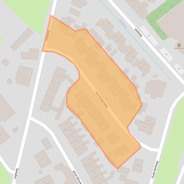 Kaart van postcodegebied 8085AT.