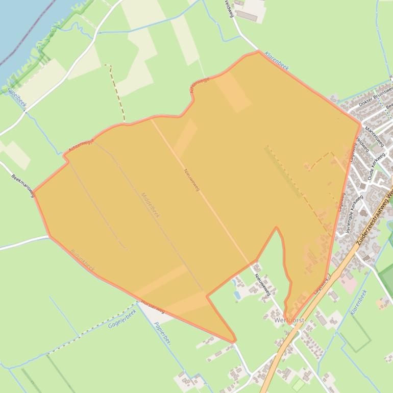 Kaart van postcodegebied 8085AZ.