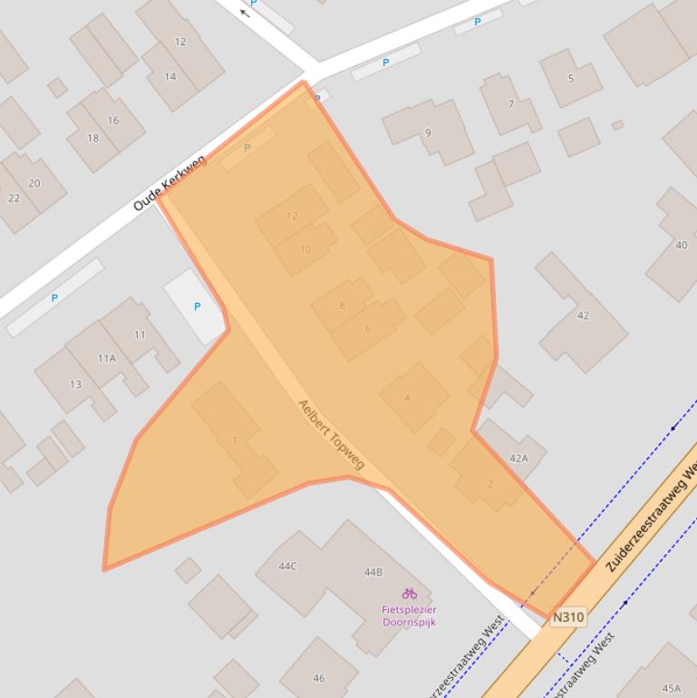 Kaart van postcodegebied 8085BB.