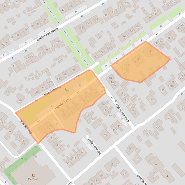 Kaart van postcodegebied 8085BH.
