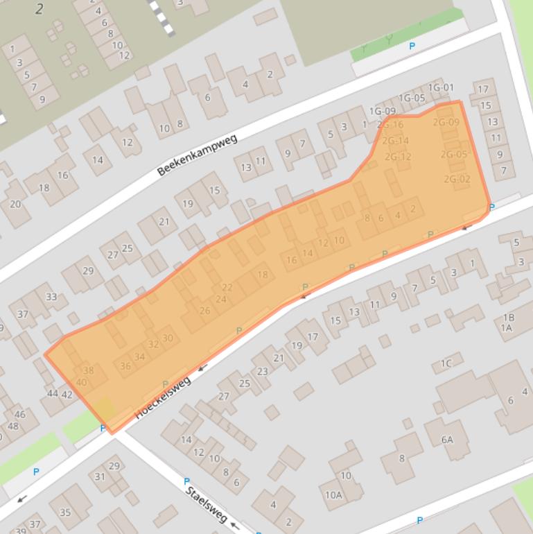 Kaart van postcodegebied 8085BJ.