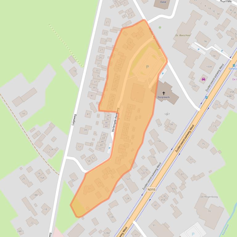 Kaart van postcodegebied 8085BL.