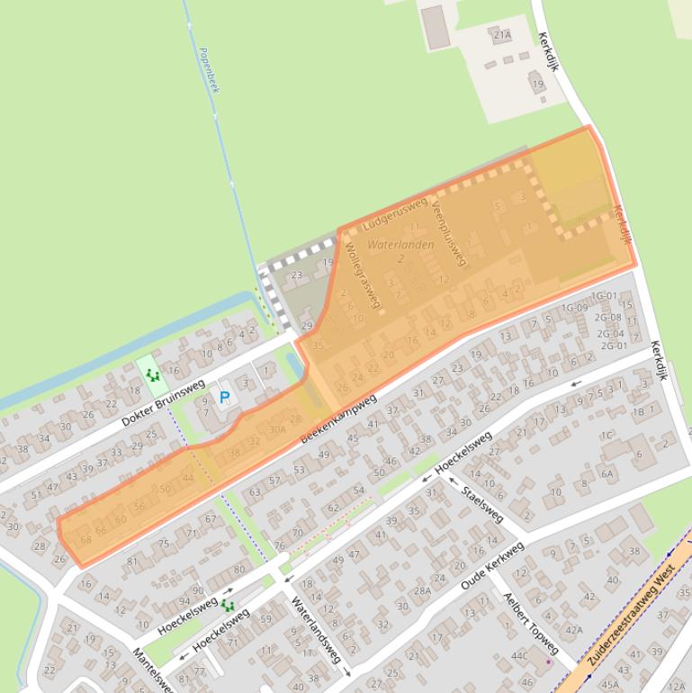 Kaart van postcodegebied 8085BP.