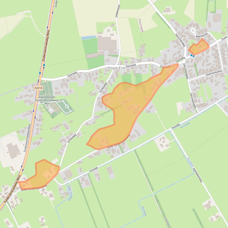 Kaart van postcodegebied 8085PE.