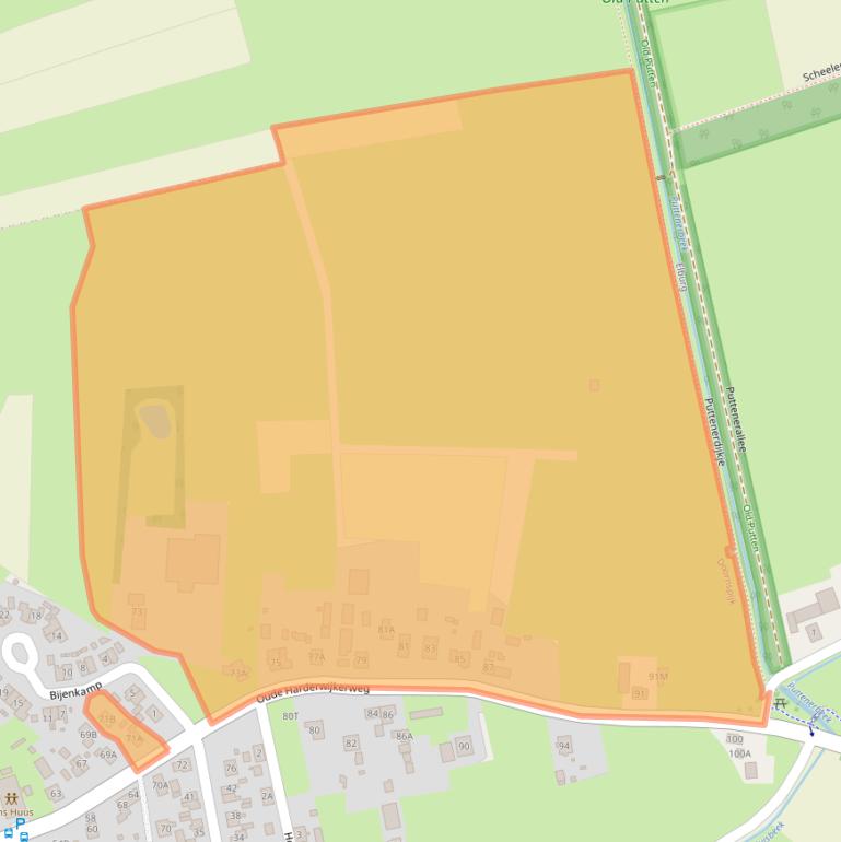 Kaart van postcodegebied 8085PG.