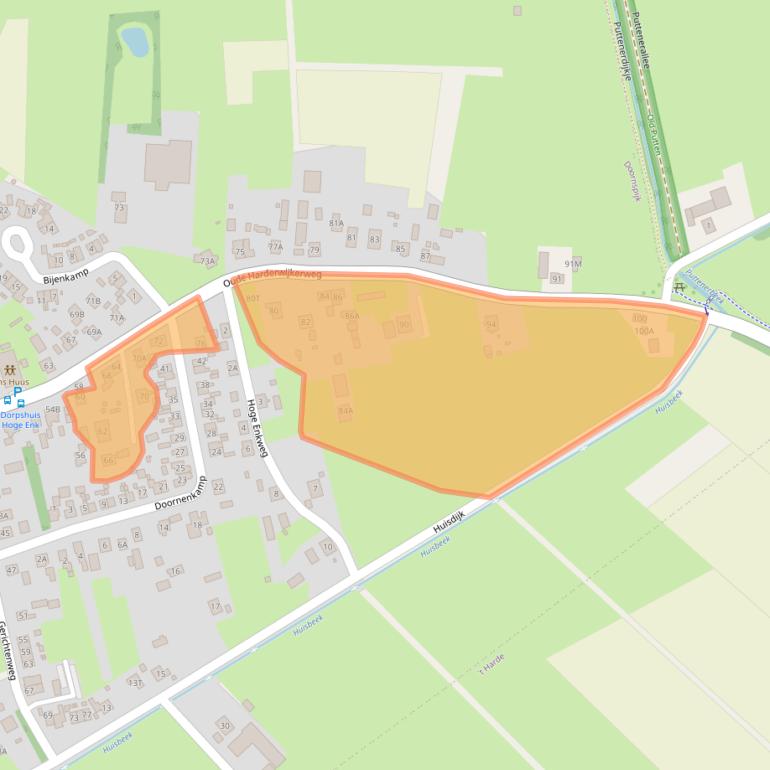 Kaart van postcodegebied 8085PJ.