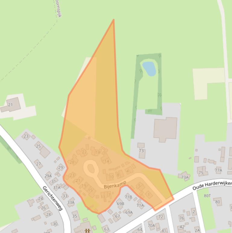 Kaart van postcodegebied 8085PM.