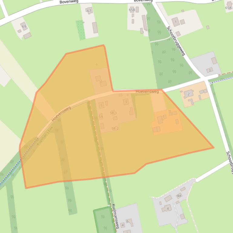 Kaart van postcodegebied 8085RZ.