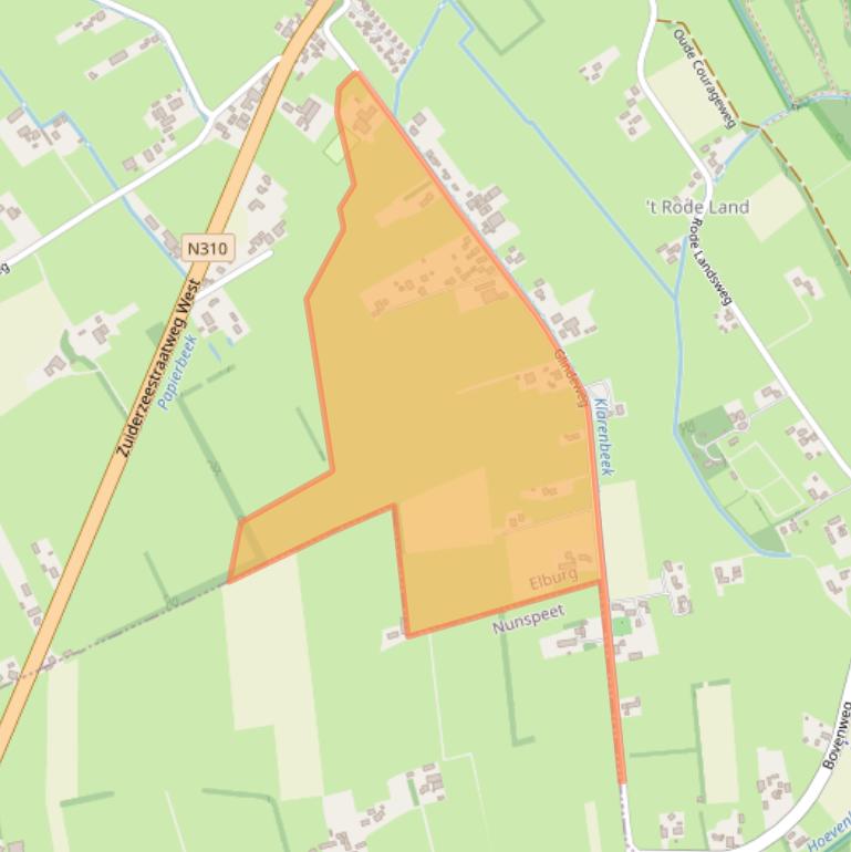 Kaart van postcodegebied 8085SP.