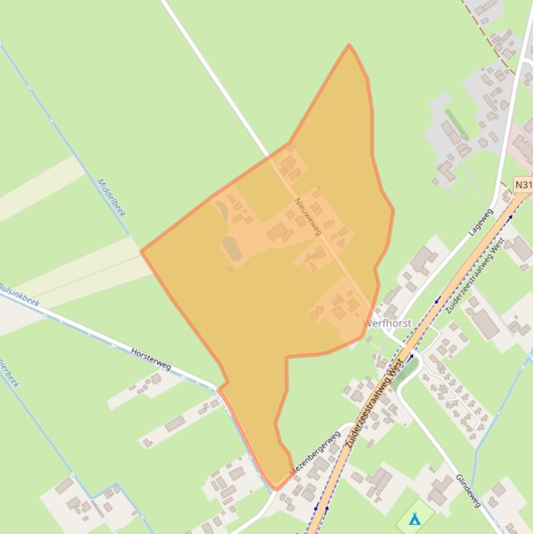 Kaart van postcodegebied 8085SR.