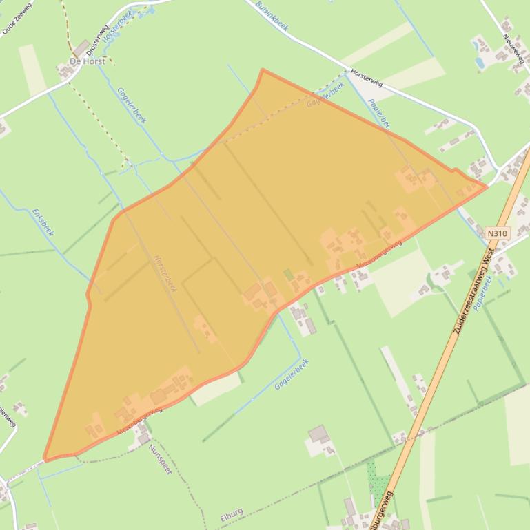 Kaart van postcodegebied 8085SV.