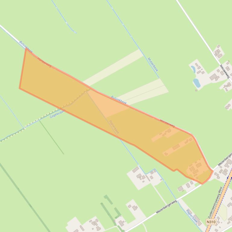 Kaart van postcodegebied 8085SZ.