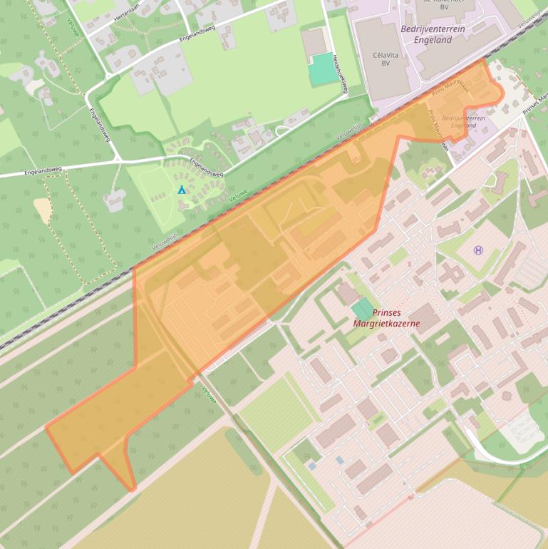 Kaart van postcodegebied 8091AJ.