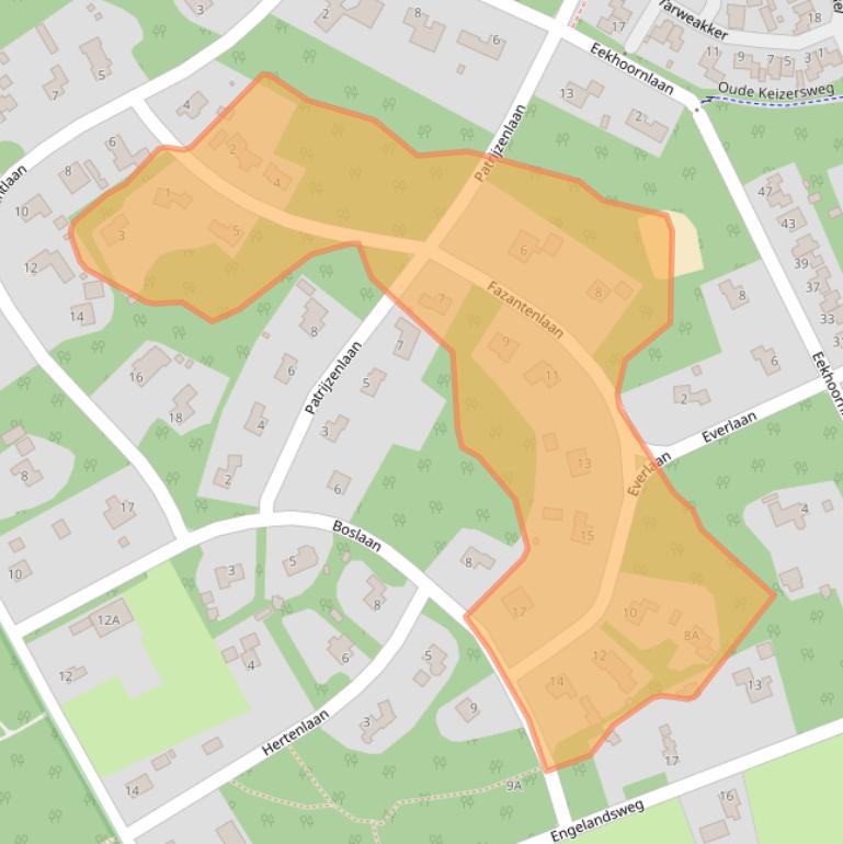 Kaart van postcodegebied 8091BH.