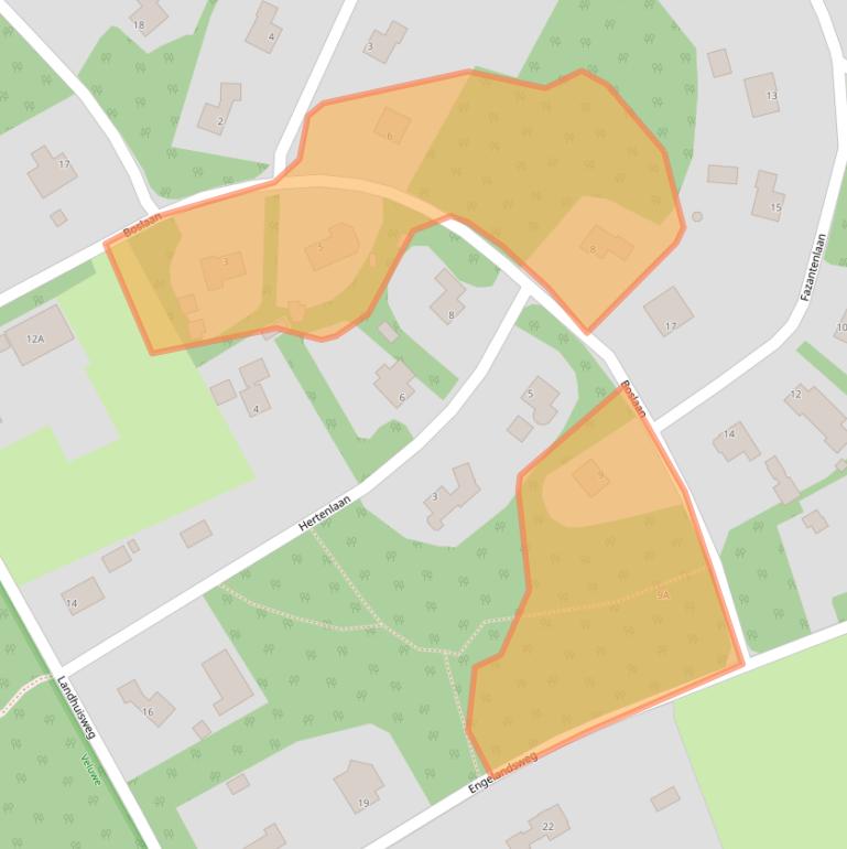 Kaart van postcodegebied 8091BJ.