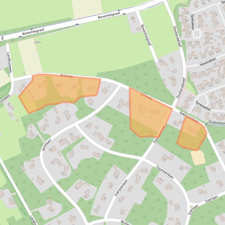 Kaart van postcodegebied 8091BN.