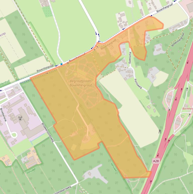 Kaart van postcodegebied 8091BT.