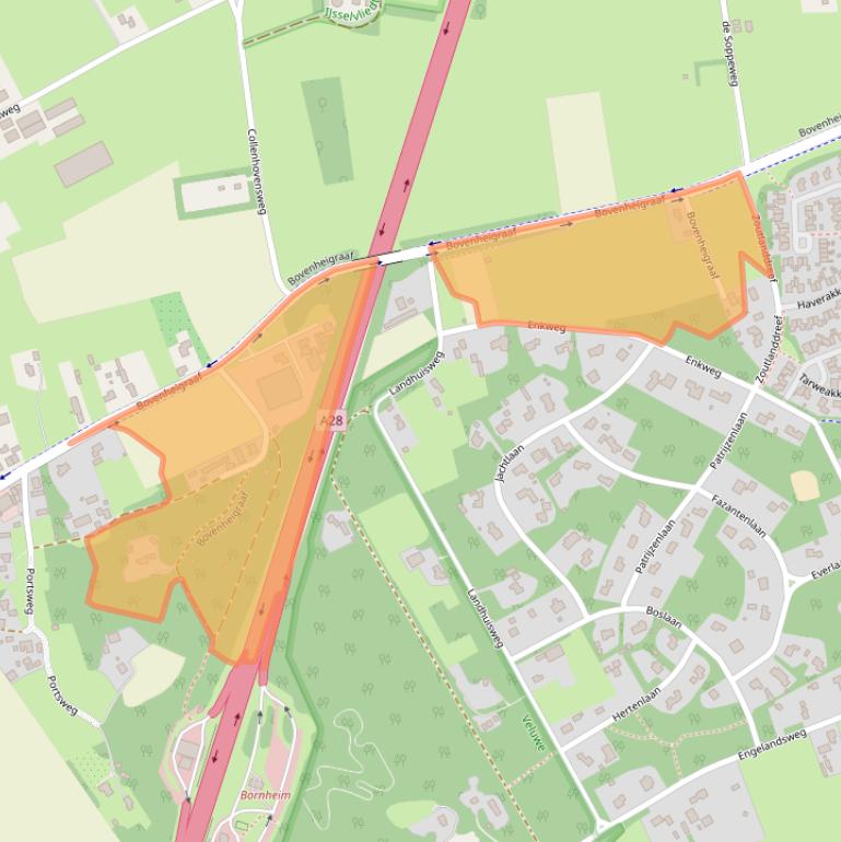 Kaart van postcodegebied 8091BV.