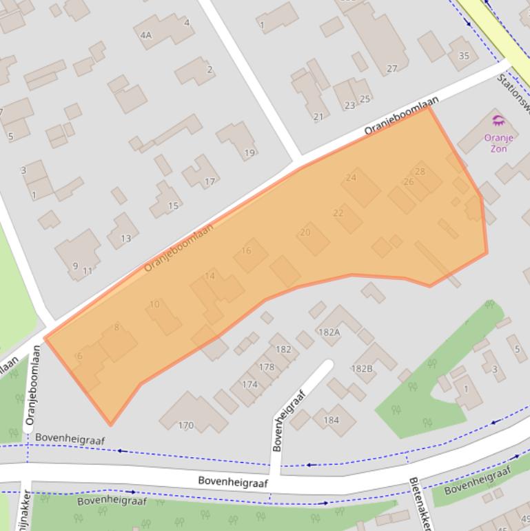 Kaart van postcodegebied 8091BW.