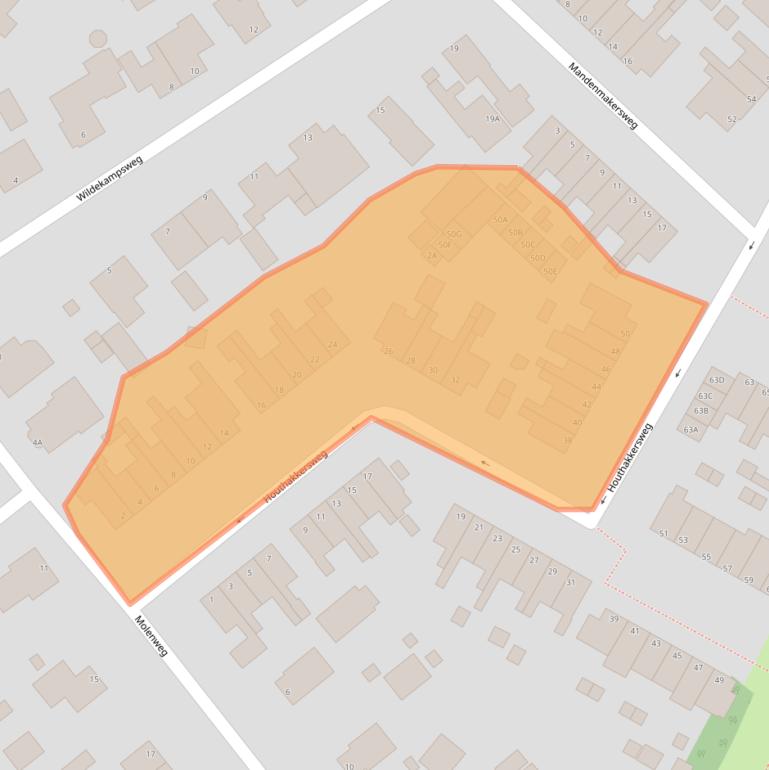 Kaart van postcodegebied 8091DA.
