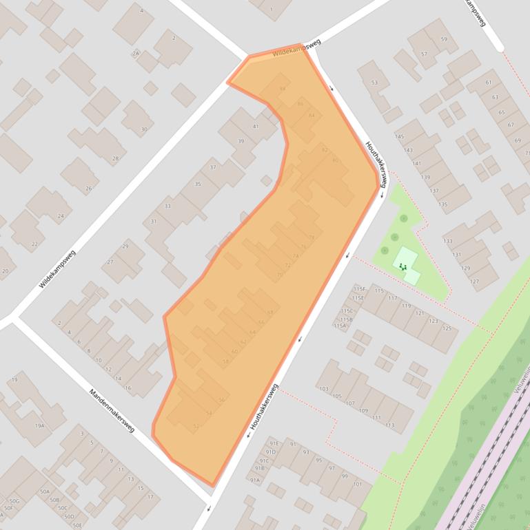 Kaart van postcodegebied 8091DB.