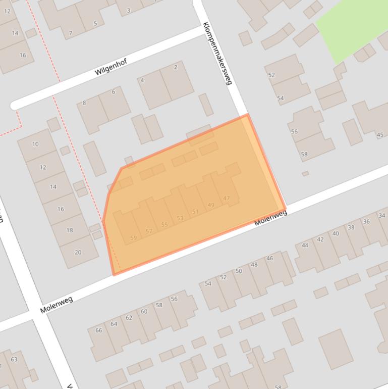 Kaart van postcodegebied 8091DX.