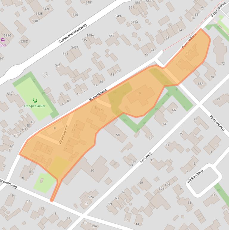 Kaart van postcodegebied 8091ED.