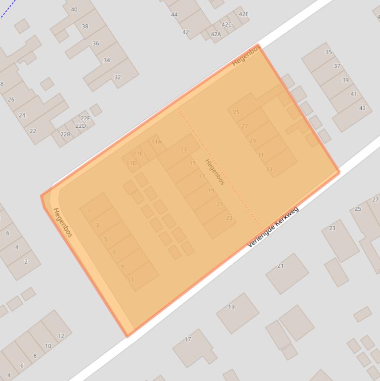 Kaart van postcodegebied 8091EJ.