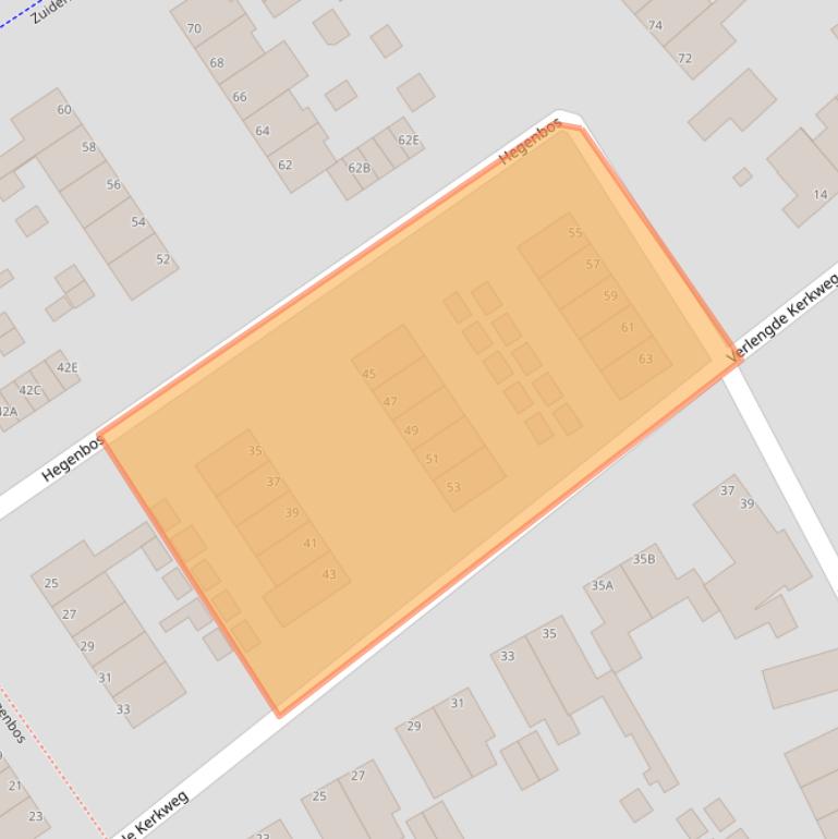 Kaart van postcodegebied 8091EK.