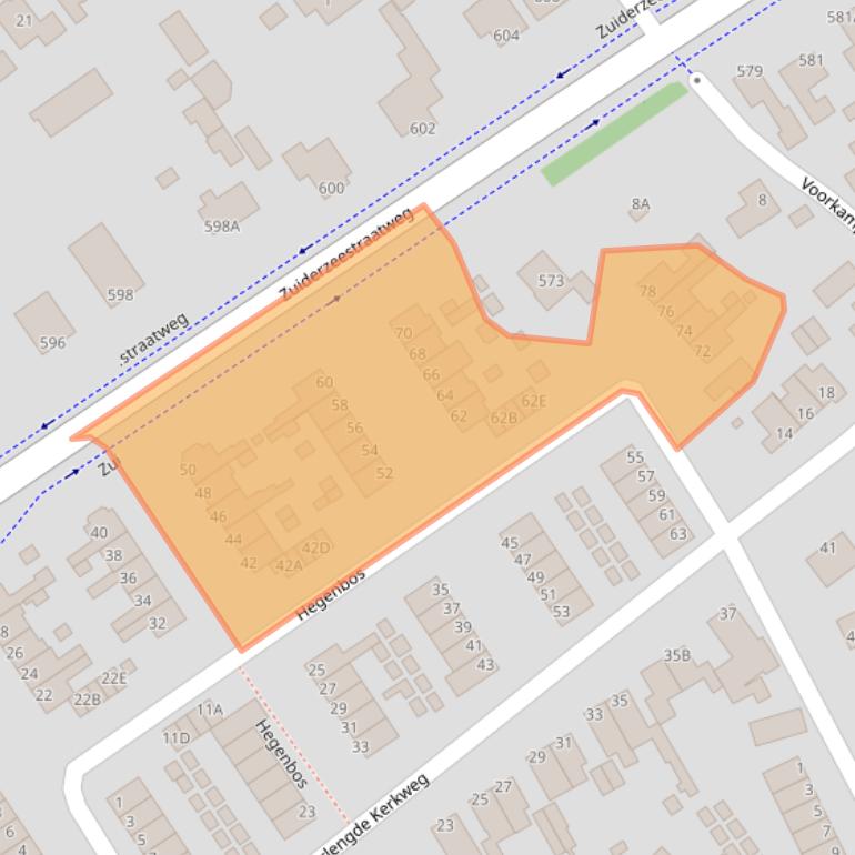 Kaart van postcodegebied 8091EM.