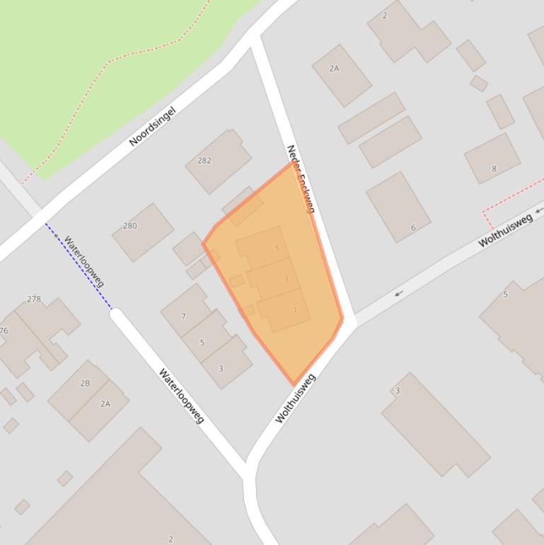 Kaart van postcodegebied 8091EP.