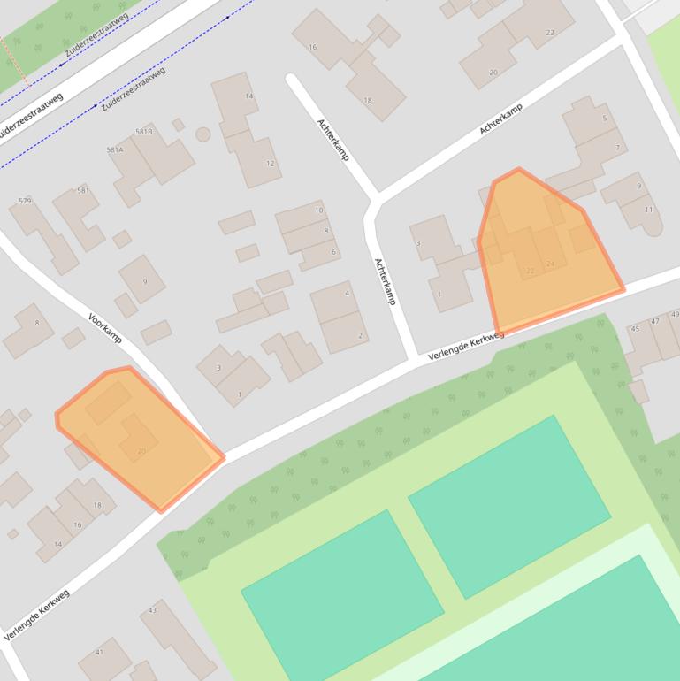 Kaart van postcodegebied 8091EZ.