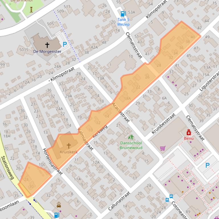 Kaart van postcodegebied 8091GA.