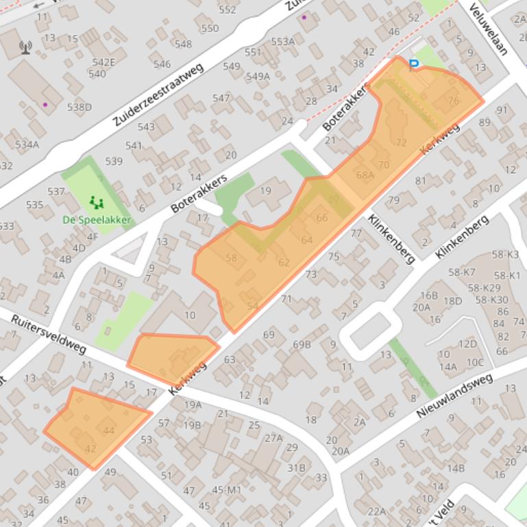 Kaart van postcodegebied 8091GB.