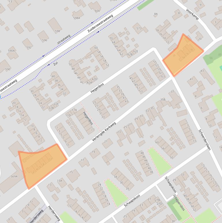 Kaart van postcodegebied 8091GC.