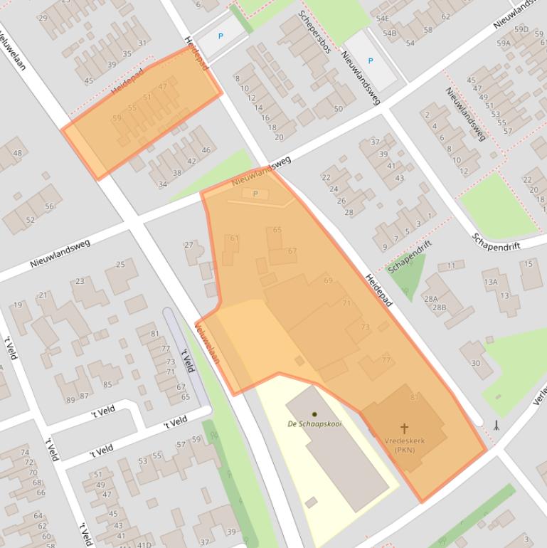 Kaart van postcodegebied 8091GR.