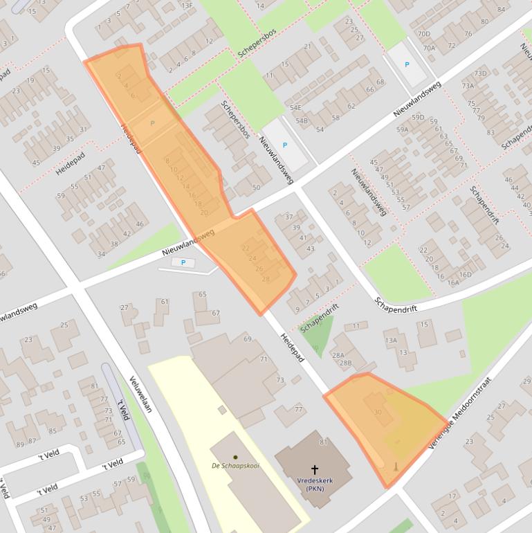 Kaart van postcodegebied 8091GS.