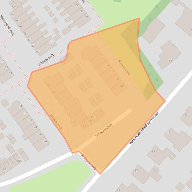 Kaart van postcodegebied 8091GX.