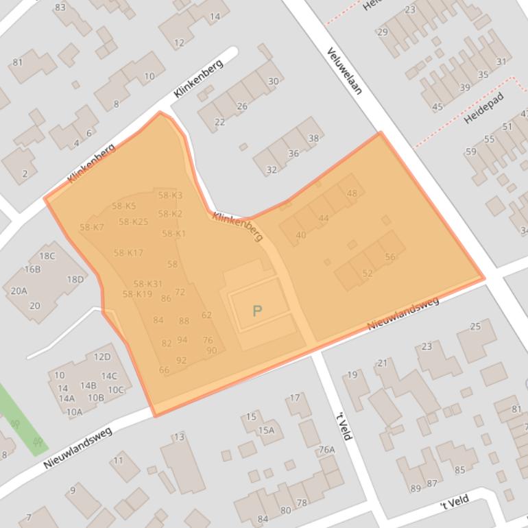 Kaart van postcodegebied 8091GZ.